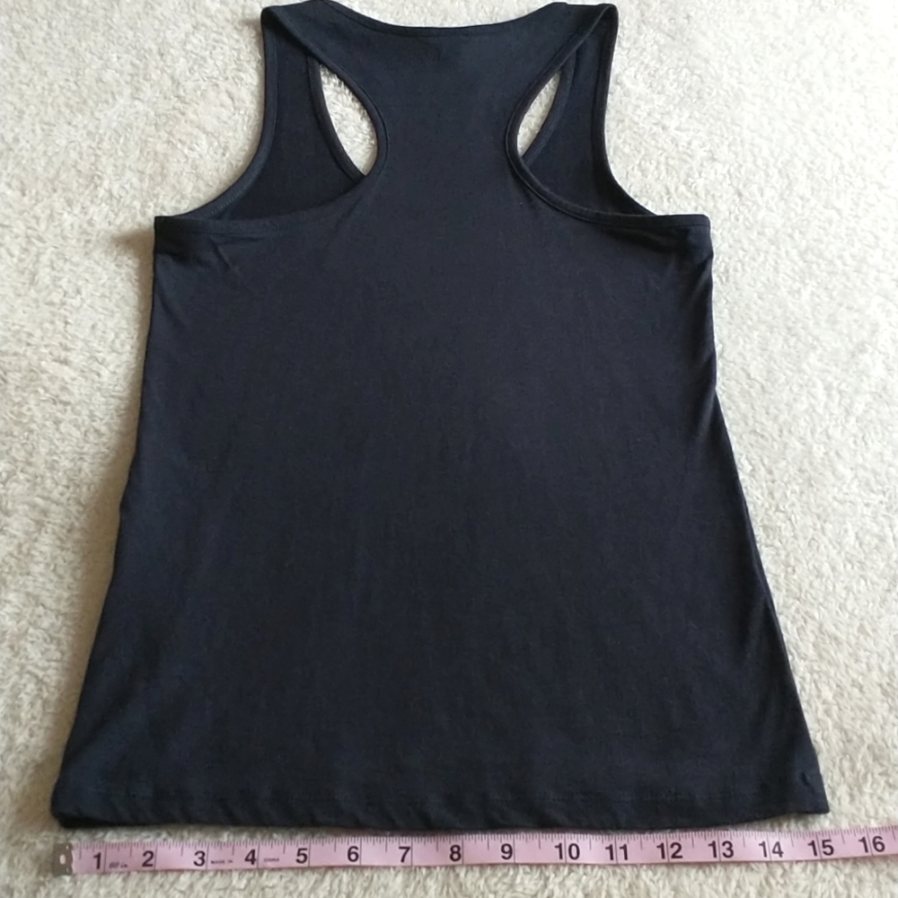Navy Bench Racerback Tank Top - Picture 5 of 6